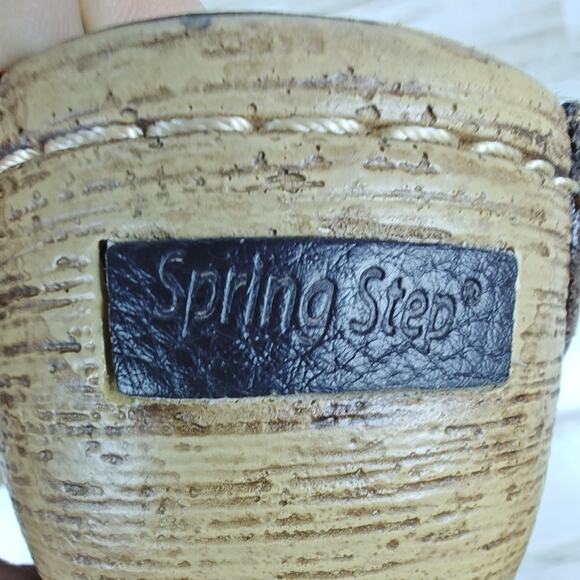 SPRING STEP Womens Shoes EU 39/US 7 Aphylla Mule Clogs Brown Leather Slip On - Picture 6 of 8